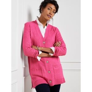 NWT Talbots Drop Shoulder Jewel Buttons Cardigan XL